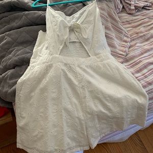 Aerie white eyelet romper